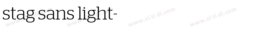 stag sans light字体转换